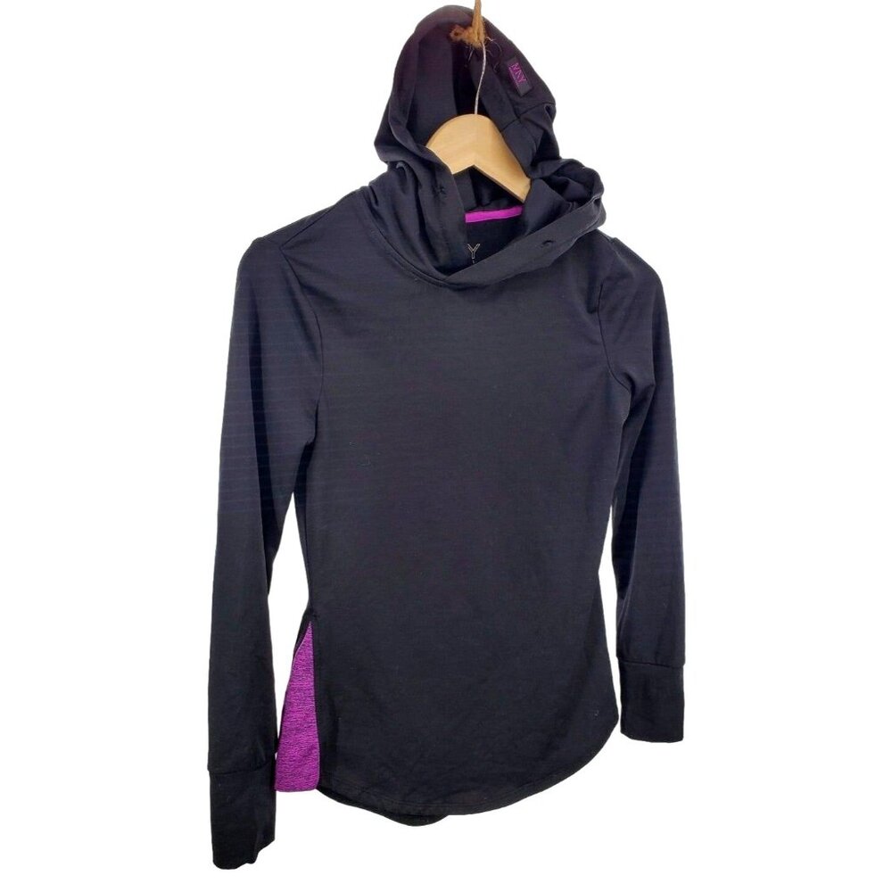 Andrew Marc New York Hoodie Shirt Activewear Athletic Top Long-sleeve Thumb-hole